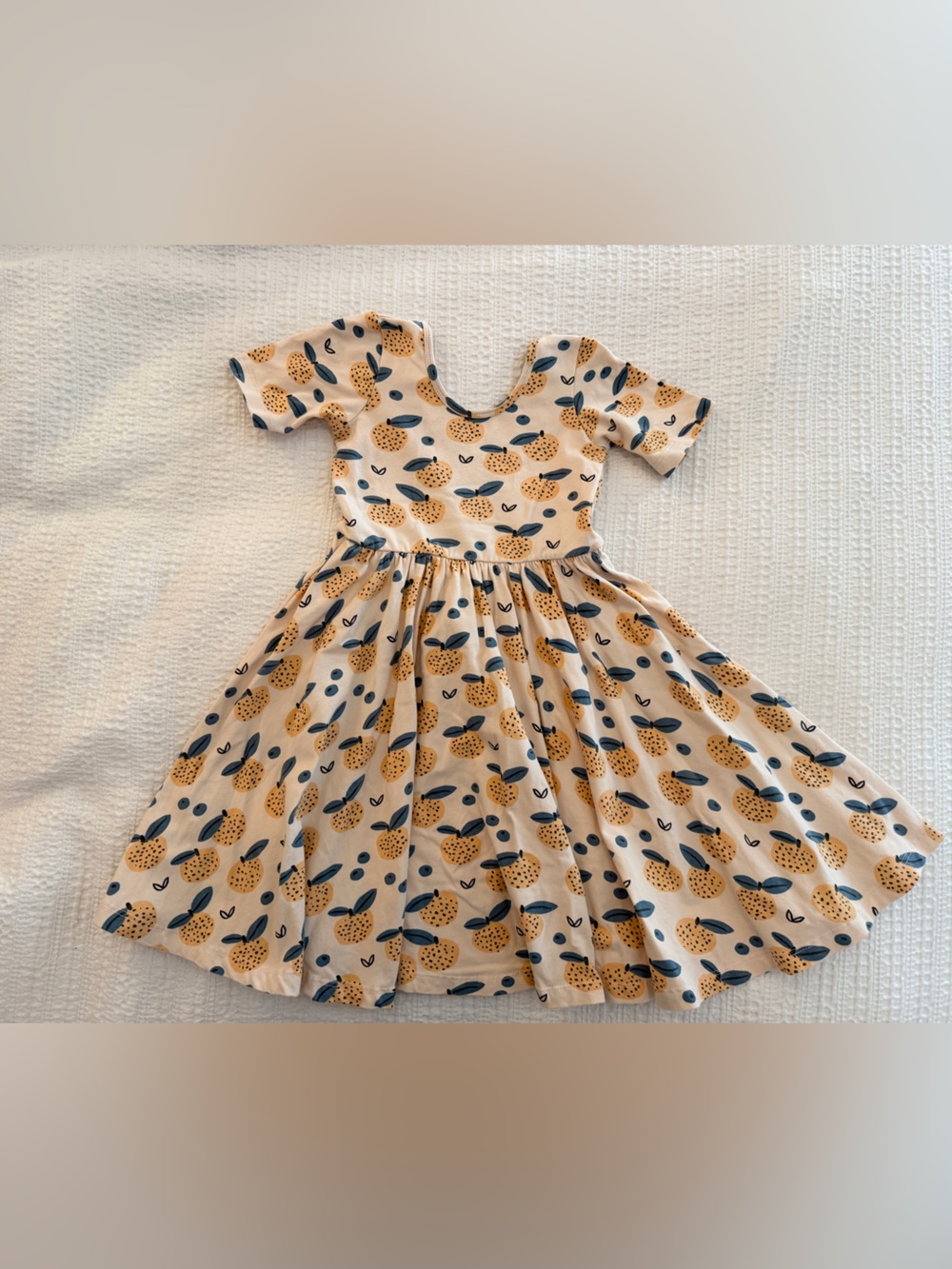 Alice + Ames SHORT SLEEVE BALLET DRESS IN FRUITY HARVEST